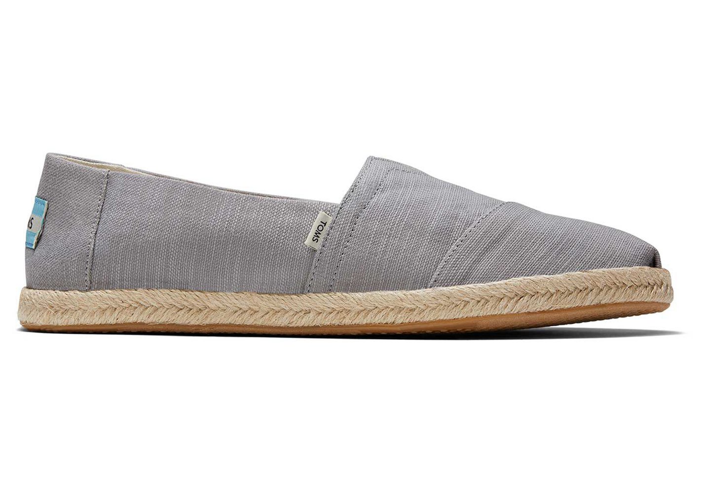 Toms Alpargata Rope Espadrille Grey - Mens - 07514-IZAR